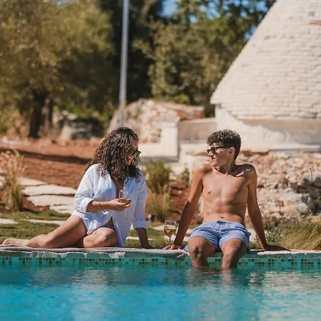 Lux Apulian Inside Trulli With Unique Pool Кастеллана-Гротте