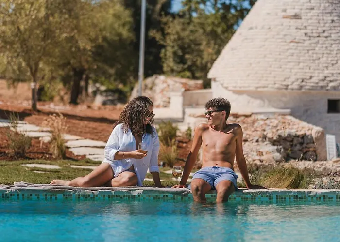 Lux Apulian Inside Trulli With Unique Pool Castellana Grotte