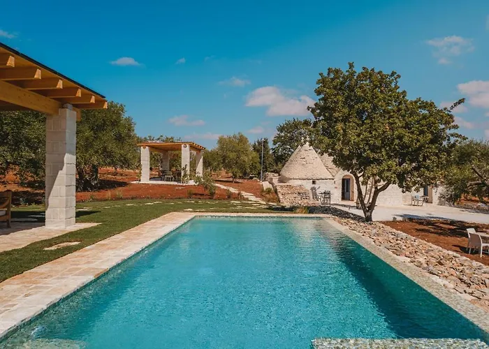 Lux Apulian Inside Trulli With Unique Pool Castellana Grotte
